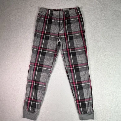 Pantalones de pijama Dearfoams para mujer M gris rosa a cuadros polar ropa de dormir para salón Foto 1 de 4