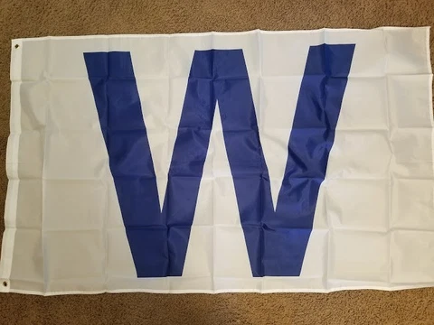 Chicago Cubs Wrigley Field Blue "W" Flag 3' X 5' Cover