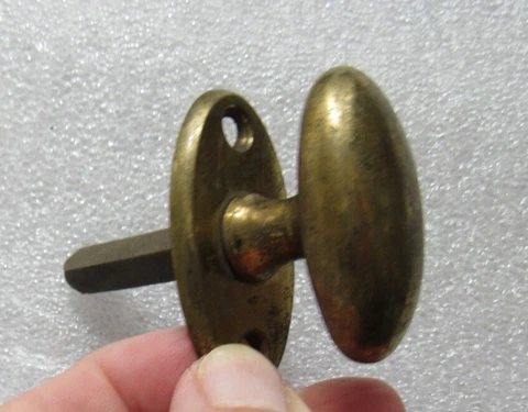 Small Used Brass Door Handle Only Cover