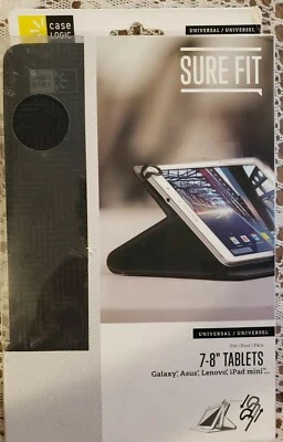Case Logic SureFit Folio for 7-8 inch Tablet - Black - 3201780 - Image 1 of 3