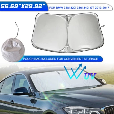 Capa dobrável para pára-brisa de carro BMW 3 Series 330i/340i GT 2016-2017 - Imagem 1 de 4