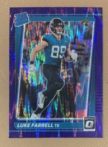 Luke Farrell Rated Rookie Purple Shock 2021 Panini Donruss Optic Football #287 - Picture 1 of 2