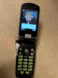 Foma P900Iv Final Fantasy Vii Cloud Cell Phone Advent FF Tested Black Keitai - Picture 1 of 7