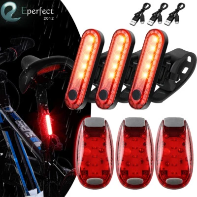 Luces de seguridad LED clip en advertencia estroboscópico ciclismo correr caminar perro bicicleta cola Foto 1 de 4
