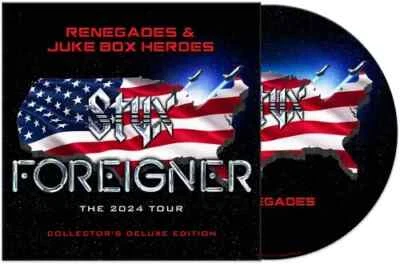 STYX & FOREIGNER ~ RENEGADES & JUKE BOX HEROES ~ DELUXE ED VINYL LP PICTURE DISC - Image 1 of 4