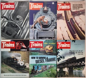 Trenes - The Magazine of Railroading ~ Lote de 6 - 1970 y 1973 - E6, Erie, Diesel - Imagen 1 de 3