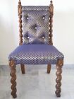 Overstuffed upholstered chair - recently reupholstered but not used since 
