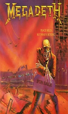 MEGADETH Peace Sells But Whos Buying Poster HUGE 3x5 Ft Fabric Banner Flag art - Image 1 of 3