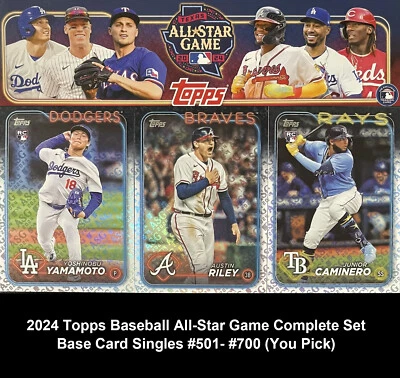 2024 Topps Baseball All-Star Game Foil Set Base Card Singles #500-#700 (U Pick) - Image 1 of 2