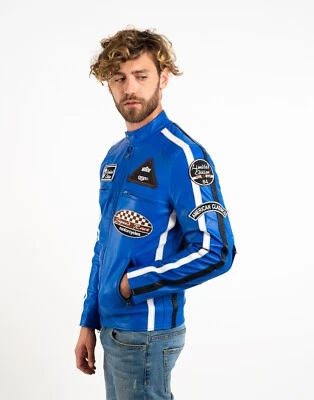 GIACCA GIUBBINO GIUBBOTTO IN DI PELLE UOMO ART U0387 Tg. DISPONIBILI DA 46 a 60 Foto 1 de 4