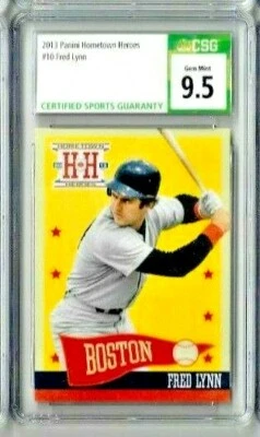 2013 Panini Hometown Heroes Fred Lynn CSG 9.5 - Image 1 of 2