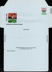 #UC52 22c 1980 Summer Olympics, Never Folded, Unused NH **ANY 5=FREE SHIPPING** - Picture 1 of 1