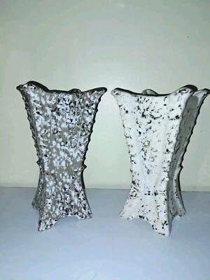 Jarrones MCM Savoy blancos con salpicaduras negras y bronceados con salpicaduras blancas/negras Foto 1 de 4