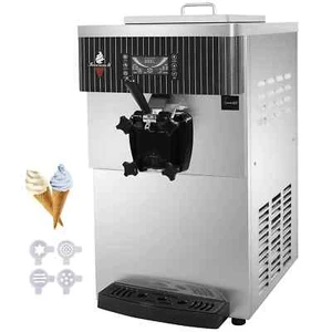 Kommerzielle Softeismaschine Eismaschine 20-28L/h Speiseeismaschine Tisch  - Bild 1 von 8