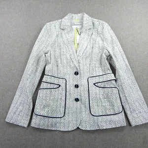 CAbi Blazer Jacket Black/ White 6 Carol Anderson By Invitation Code Collab New - Picture 1 of 16