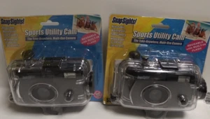 2 Pack Snap Sights Sports Utility Cam Waterproof Film Camera - Picture 1 of 4