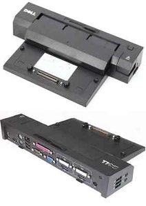DELL LATITUDE E-PORT PLUS II USB 3.0 DOCKING STATION PR02X WITH SPACER - Picture 1 of 2
