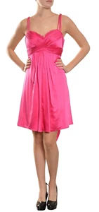 NWOT Marc Bouwer Glamit Teddy Silk Dress Pink Size 10 - Picture 1 of 8