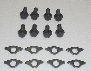 1962 Cadillac Valve Cover Retainers 16 pcs, 8 Bolts, 8 Reinforcements, NEW  - Picture 1 of 1