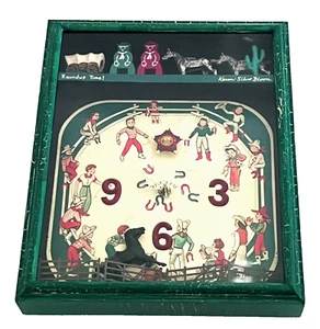 Roundup Time! Western Rodeo Motiv Schattenbox mit Uhr - Wandbild - Karen Silver Bloom - Bild 1 von 22