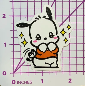 Pochacco - Blowing Kisses Blushing - Sticker Vinyl Decal Sanrio Free Ship &Track - Picture 1 of 5