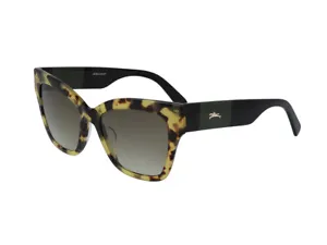 Brand New LONGCHAMP Sunglasses LO650S 41551 221 Havana green Woman Authentic - Picture 1 of 1