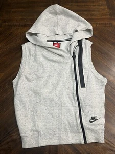 Nike Tech Full Zip Athleisure Fleece Sleeveless Vest Hoodie- Women's Small - Picture 1 of 9