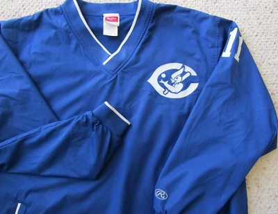 De colección y NUEVO CREIGHTON BLUE JAYS Azul Nylon Largo SLV Camisa Hombres M RAWLINGS Foto 1 de 4