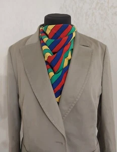 Akris Beige Cotton Blazer Size 12 - Picture 1 of 11