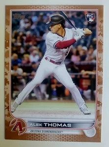 2022 Topps Update Series Alek Thomas Memorial Day Camo /25 SSP Rookie RC DBACKS - Picture 1 of 2