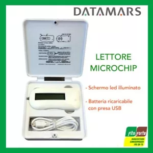 LETTORE MICROCHIP READER F1 DATAMARS TASCABILE ANIMALI DA COMPAGNIA CAVLLI OVINI - Foto 1 di 1