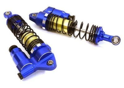 Integy C28384BLUE 90 mm Adjustable Piggyback Shocks SCX10 & SCX10 II & SCX10 III - Image 1 of 4