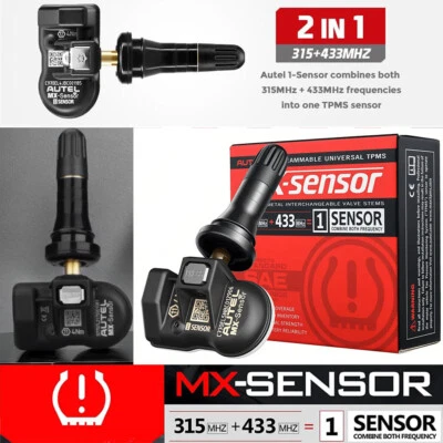 Autel TPMS MX-Sensor 315MHz & 433MHz Programmable Universal Tire Pressure Rubber - Image 1 of 4