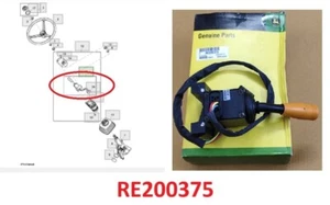 John Deere genuino RE200375: palanca de control de columna de dirección lateral izquierda - Imagen 1 de 8