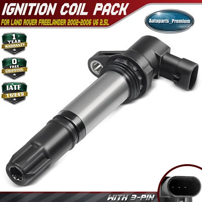 Bobina de ignição com 3 lâminas para Land Rover Freelander 2003-2005 V6 2.5L LNEC000110 - Imagem 1 de 4