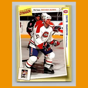 Dave Manson #49 1997 Pacific Dynagon Best Kept Secrets Montreal Canadiens Hockey - Imagen 1 de 3