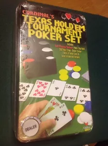 CARDINALS TEXAS HOLD'EM TOURNAMENT POKER SET NIB 2003 MINT WSOP WPT - Picture 1 of 7