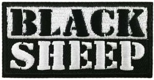 Black Sheep Embroidered Iron on sew on Patch Morale Badge - Picture 1 of 1