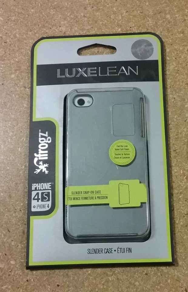 Funda delgada a presión iFrogz Luxe Lean iPhone 4 y 4S en color gris hierro Foto 1 de 1