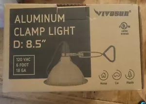 VIVOSUN Clamp Lamp Light w/ Detachable 8.5 Inch Reflector up to 150W 2PACK NIB - Picture 1 of 6