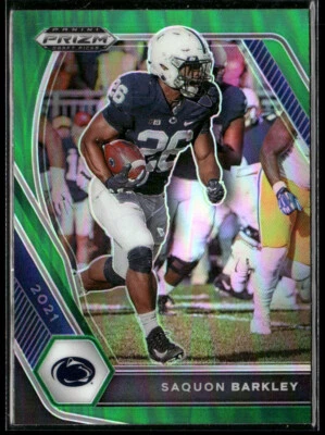 2021 Panini Prizm Draft Picks Collegiate #88 Saquon Barkley Green - Image 1 of 2