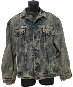 Vintage GAP Denim Trucker Jean Jacket, Blue Men's Rocker Biker Grunge - M or L? - Picture 1 of 5