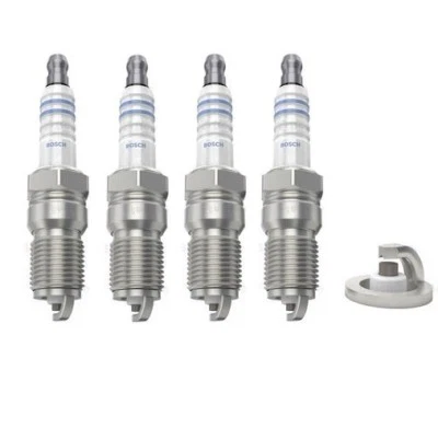 Ford Spark Plugs x 4 Bosch Fits Fiesta MK IV Ka RB_ Escort MK VI VII 1.3 Endura - Image 1 of 3
