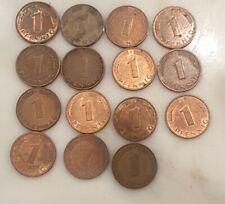 Monety Zbiór 1 , 2 i 5, 10, 50 fenigów 33 DM Monety obiegowe