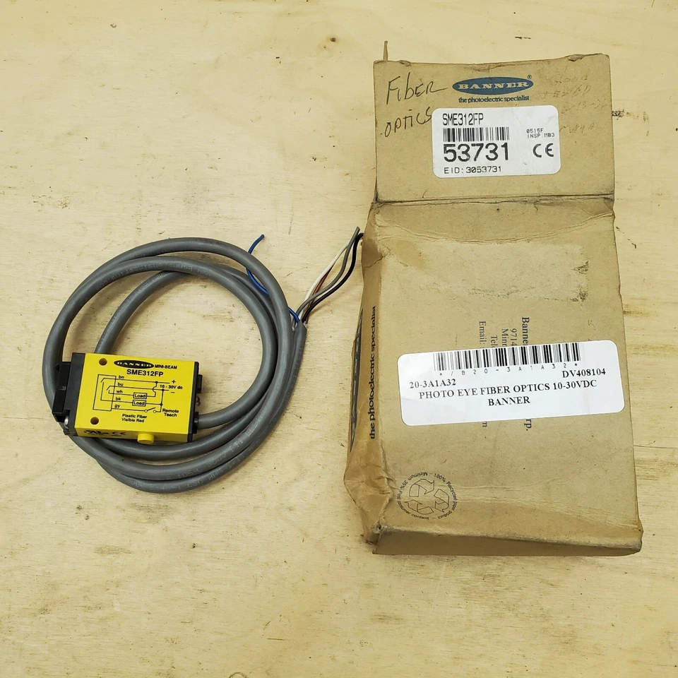 Banner 53731 Mini-beam Fiber Optic Amplifier SME312FP - NEW in Factory Box - Image 1 of 1