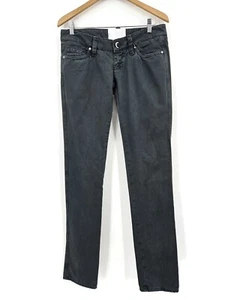 NWOT Nghtbrd Low Rise Heart Child Jeans Womens 27 Dark Green Night Bird Pants - Picture 1 of 6