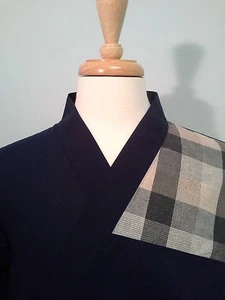 Happi coat, sushi coat, serving coat, Navy, Special Material, Chest Cotton P. - Picture 1 of 6