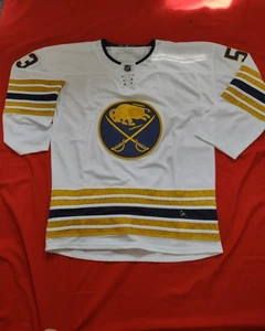 Buffalo Sabres 50th Anniversary Jeff Skinner Jersey Adidas w/ Fight Strap sz. 50 - Picture 1 of 6