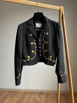 Moschino Cheap & Chic Floral Embroidery Vintage Women Blazer Size IT42/UK10/US8 - Image 1 of 4