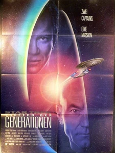 Star Trek - Treffen der Generationen - Filmposter A1 84x60cm gefaltet - Picture 1 of 1